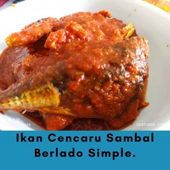 Ikan Cencaru Sambal Berlado Simple.