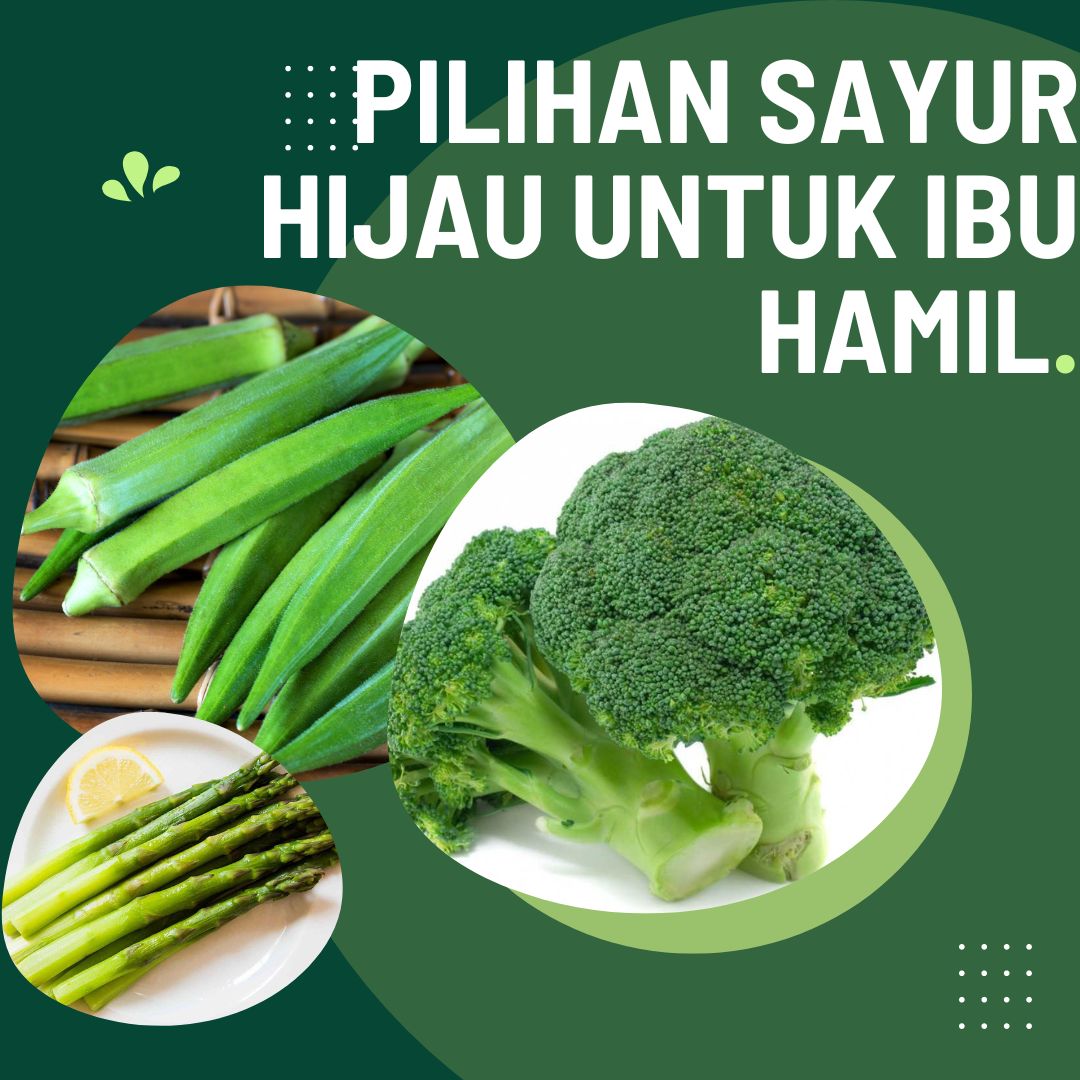 Pilihan Sayur Hijau Untuk Ibu Hamil. •